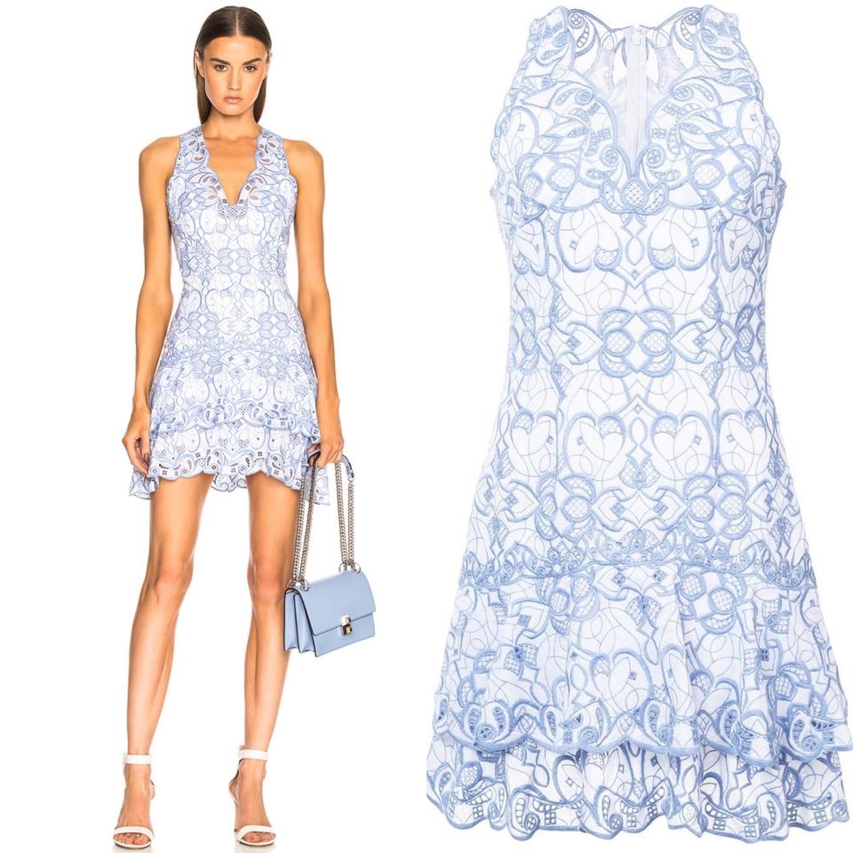 Jonathan Simkhai White & Chambray Cocktail Dress Never Used